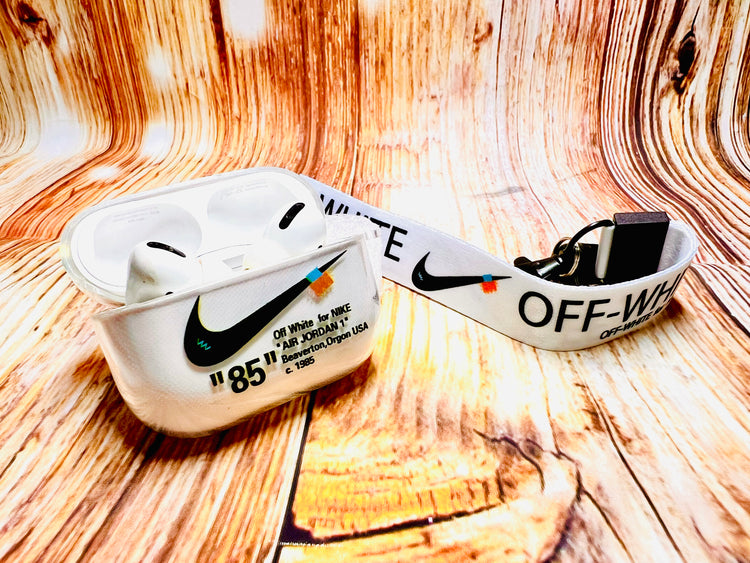 Nike OFF WHITE design Protective case for AirPods Pro-Transparent