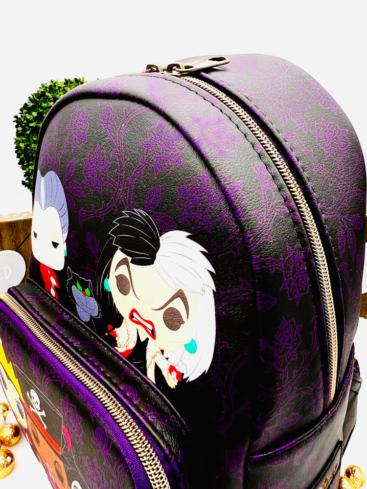 Disney Villians Print Mini Backpack