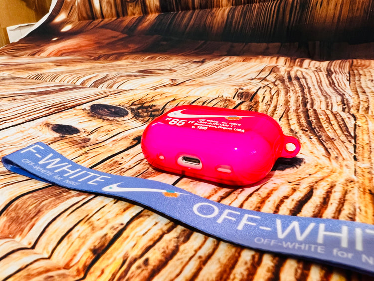 Off-White Nike Design Protective Case For AirPods Pro 2: Hot Pink