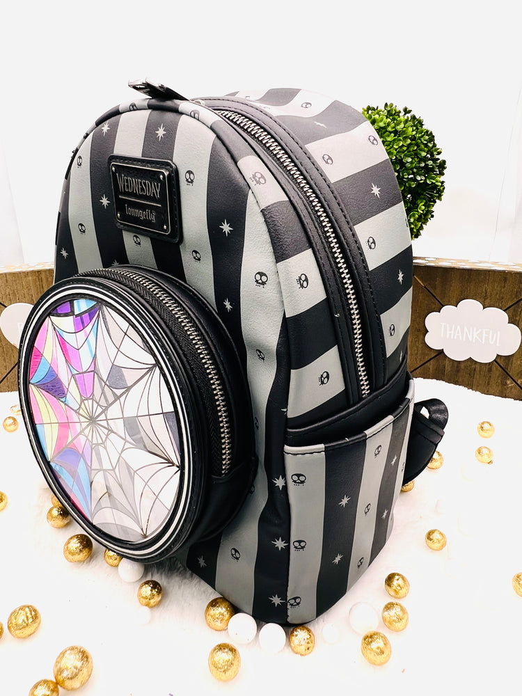 Loungelfy Wednesday Nevermore Mini-Backpack
