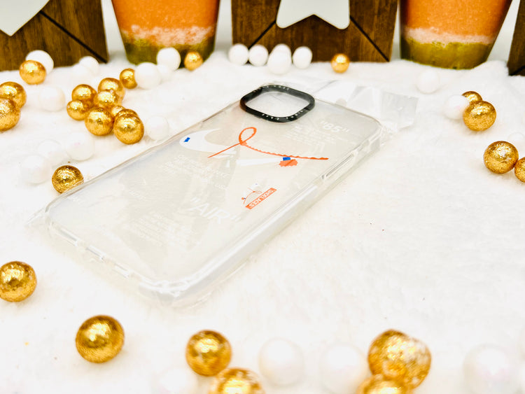 Nike OFF-WHITE clear protective phone case for iPhone 15 Plus