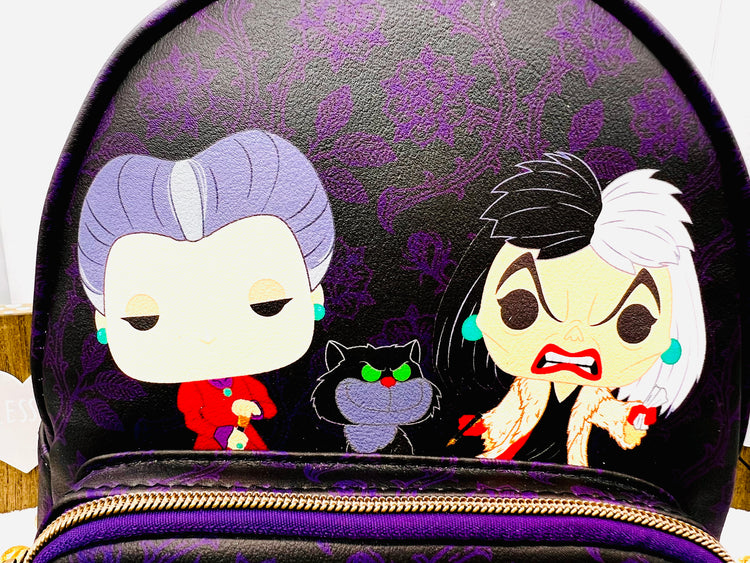 Disney Villians Print Mini Backpack