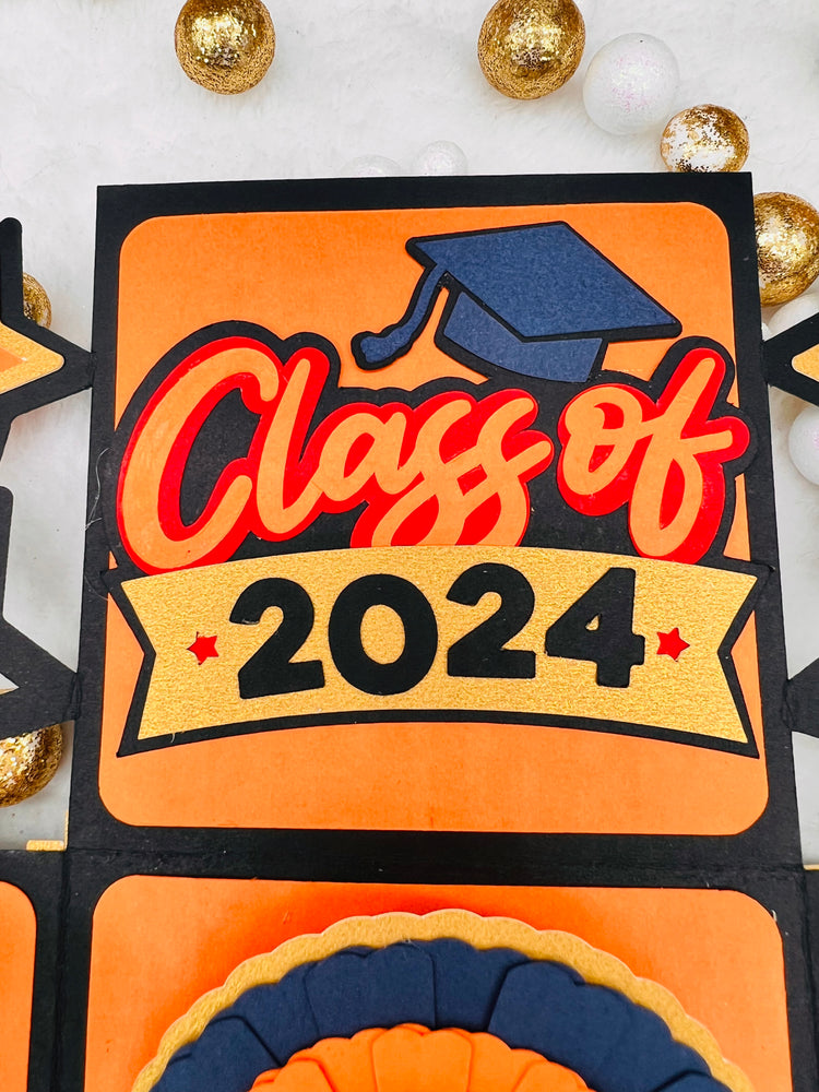 Graduation Exploding surprise Box gift card and money holder