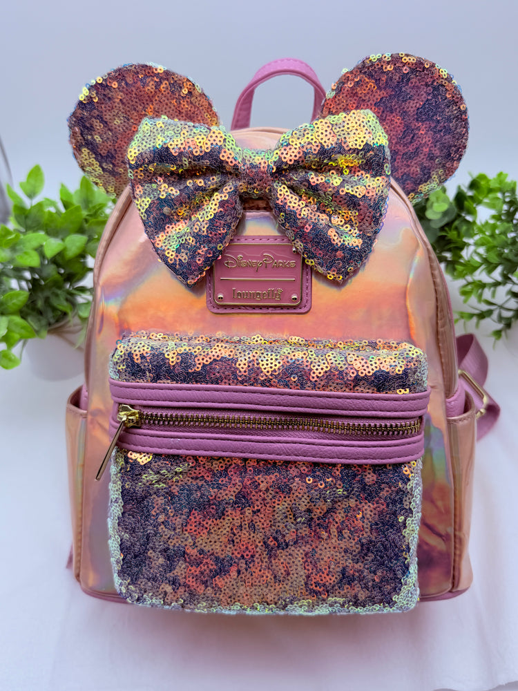 Loungefly Minnie Mouse EARidescent Mini Backpack