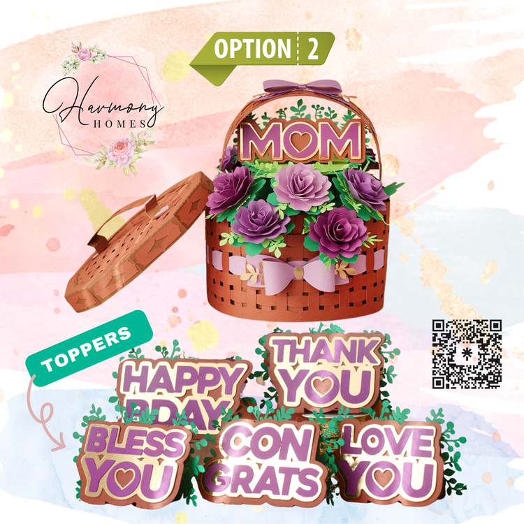 TIMELESS 3D PAPER FLOWER BASKET