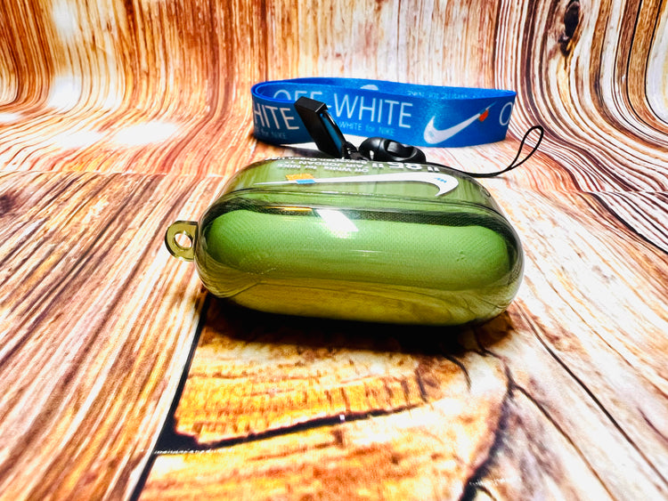 Nike OFF WHITE design Protective case for AirPods Pro(2019)-Olive Green