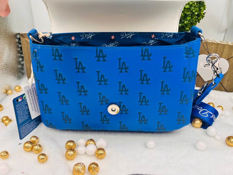 LOUNGEFLY MLB LA Los Angeles Dodgers Seam Stitch Crossbody bag