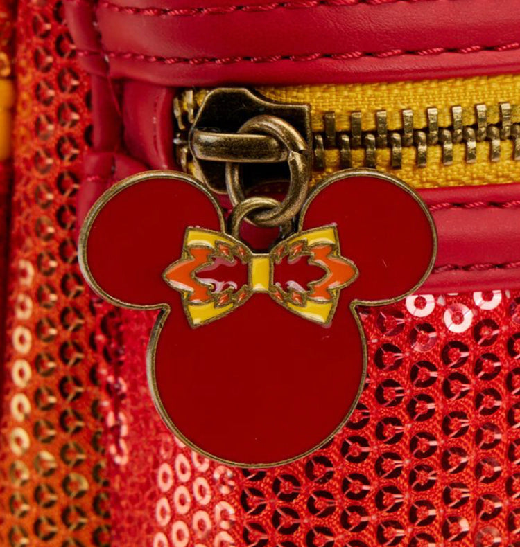 Loungefly Exclusive - Disney Fall Sequin Minnie Mouse Ombre Mini Backpack