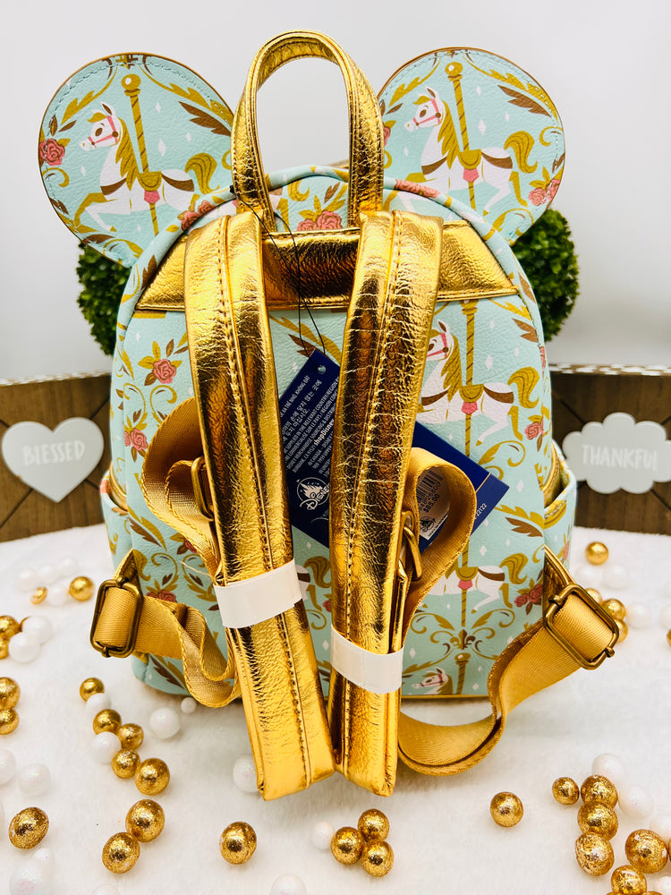Dianey Parks MMA Prince Charming Regal Carrousel Mini Backpack + Ears