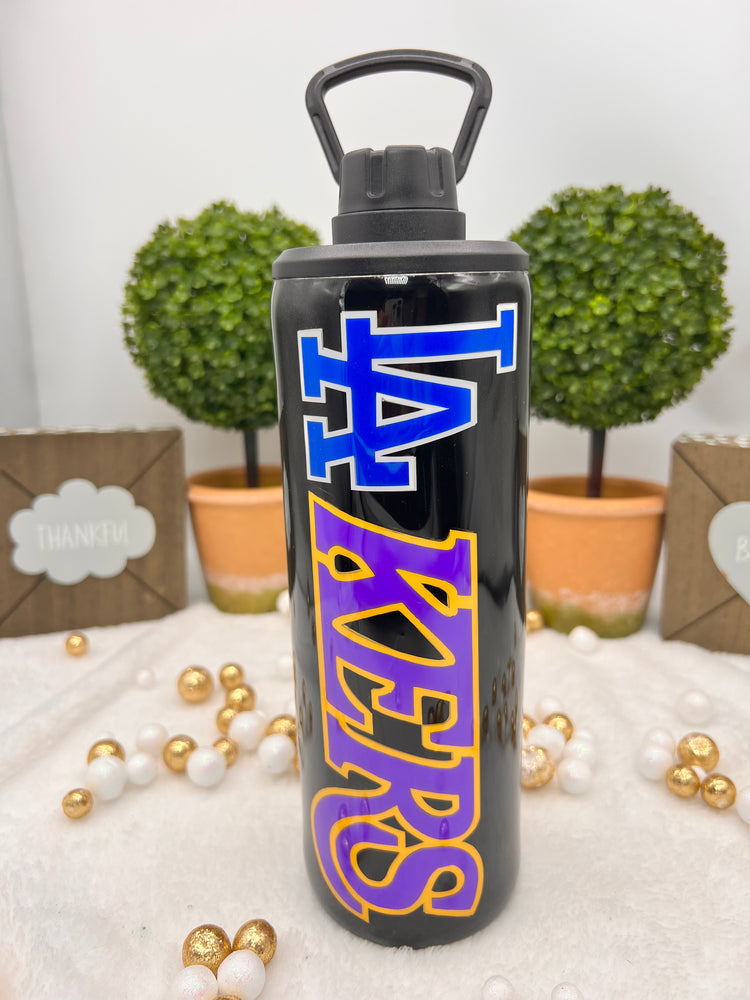 Sport Tumbler of Los Angeles Lakers and Dodgers