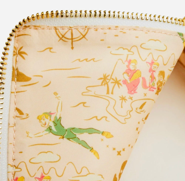 LOUNGEFLY PETER PAN BOOK CONVERTIBLE CROSSBODY BAG