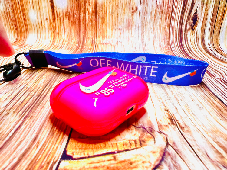 Nike OFF WHITE design Protective case for AirPods Pro (2019) - Magenta