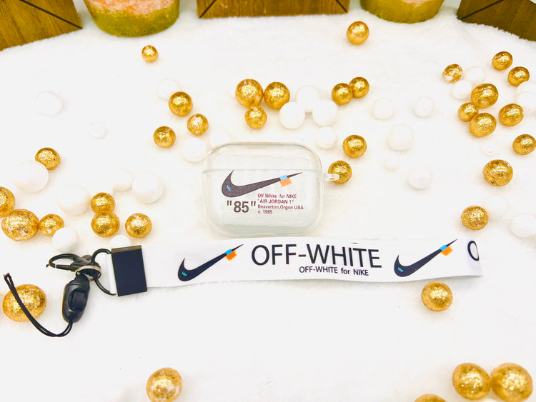 Nike Off-White Nike design protective case for AirPids Pro 2: Transparent