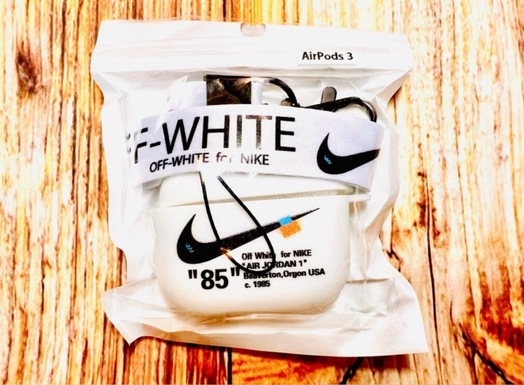 Nike OFF WHITE design Protective case for AirPods 3 (2021) White