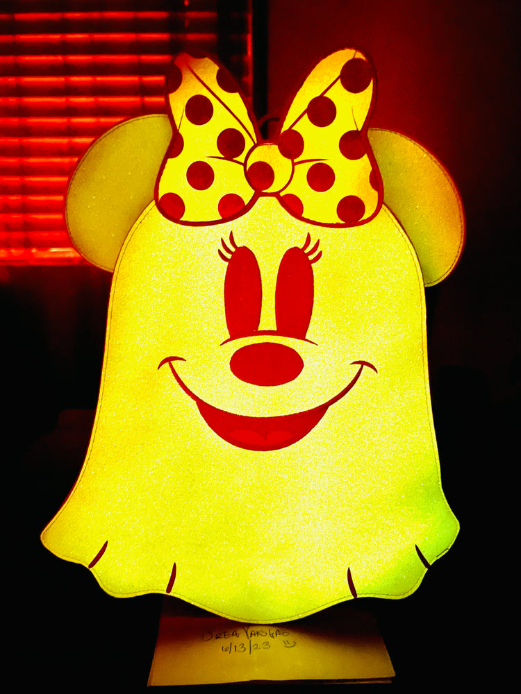 Loungefly Pastel Ghost Minnie Mouse Glow In The Dark Backpack