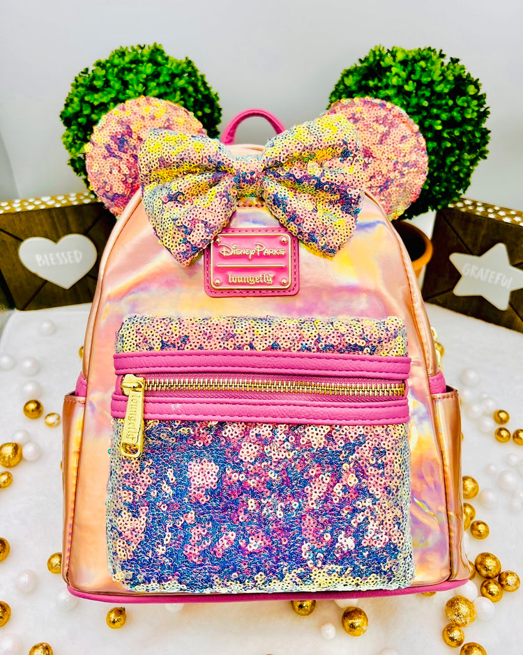 Loungefly Minnie Mouse EARidescent Mini Backpack