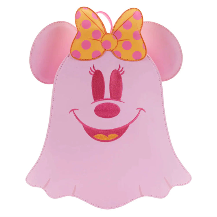 Loungefly Pastel Ghost Minnie Mouse Glow In The Dark Backpack