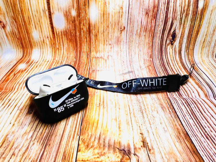 Nike OFF WHITE design Protective case for AirPods Pro (2019) Black