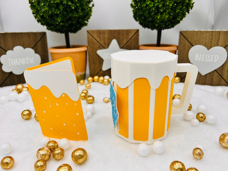 3D BEER MUG Gift Card Holder