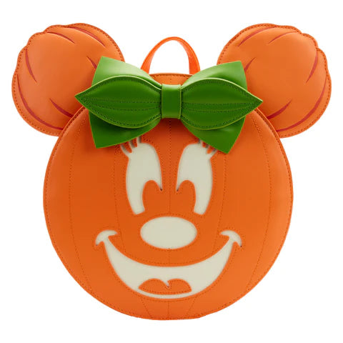 Loungefly Minnie Mouse Glow In The Dark Pumpkin Backpack