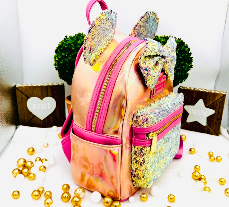 Loungefly Minnie Mouse EARidescent Mini Backpack