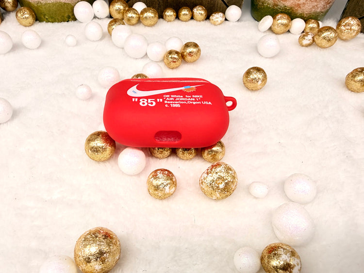 Nike OFF WHITE design Protective case for AirPods Pro (2019): Red