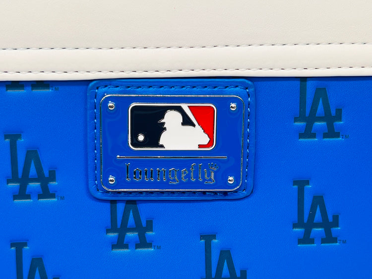LOUNGEFLY MLB LA Los Angeles Dodgers Seam Stitch Crossbody bag