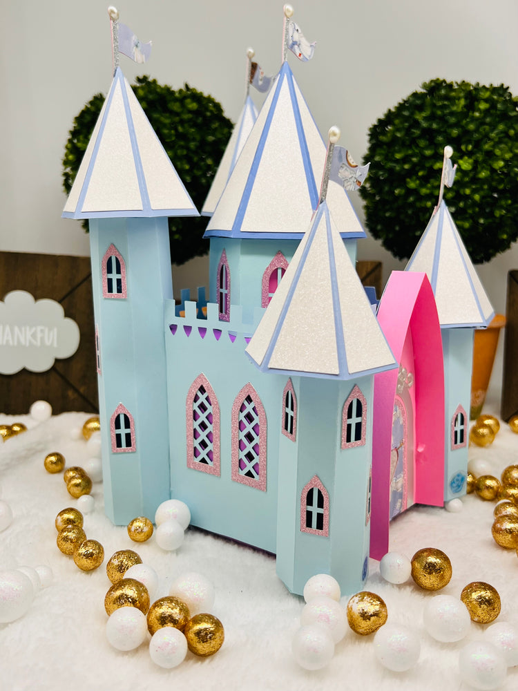 Alice in Wonderland theme Castle exploding Happy Birthday Box