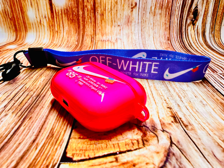 Nike OFF WHITE design Protective case for AirPods Pro (2019) - Magenta