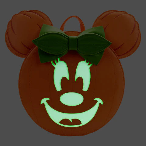 Loungefly Minnie Mouse Glow In The Dark Pumpkin Backpack