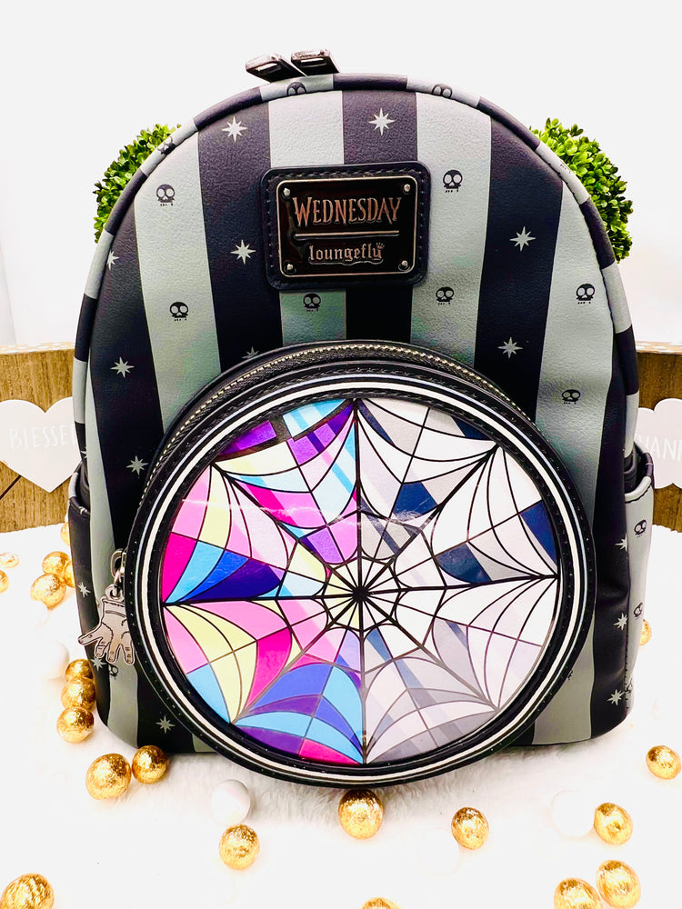 Loungelfy Wednesday Nevermore Mini-Backpack