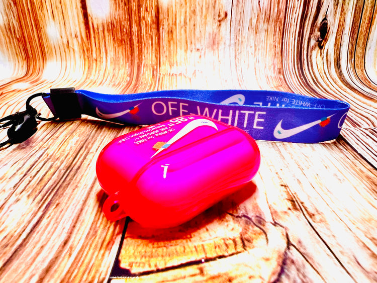 Nike OFF WHITE design Protective case for AirPods Pro (2019) - Magenta