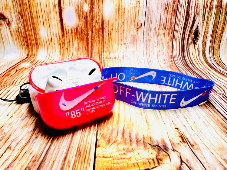 Nike OFF WHITE design Protective case for AirPods Pro (2019) - Magenta
