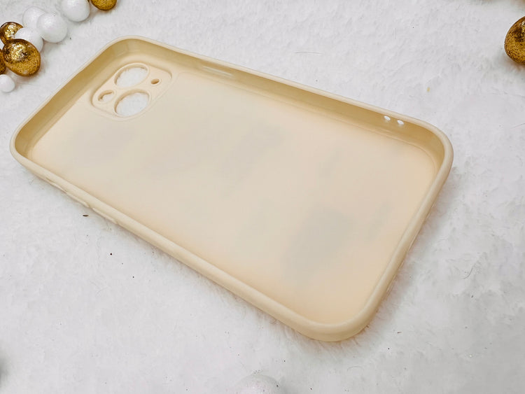 Nike OFF White Design Protective Case For iPhone 15- Beige