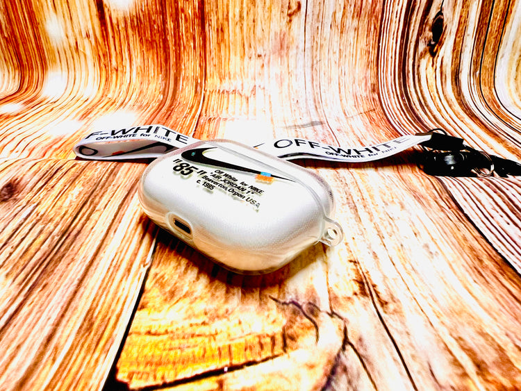 Nike OFF WHITE design Protective case for AirPods Pro-Transparent