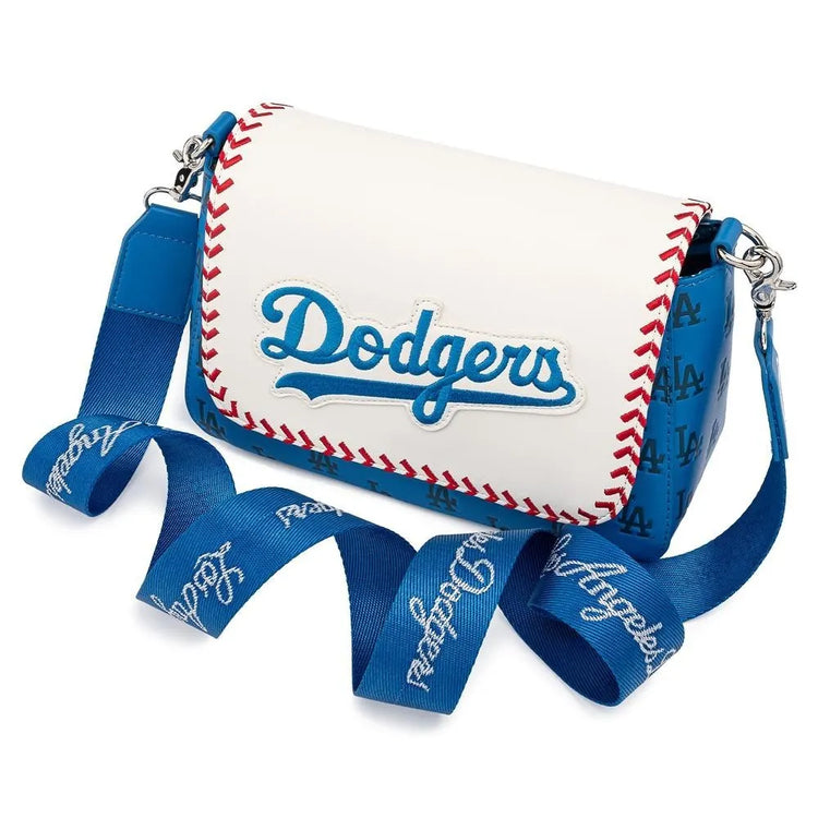 LOUNGEFLY MLB LA Los Angeles Dodgers Seam Stitch Crossbody bag