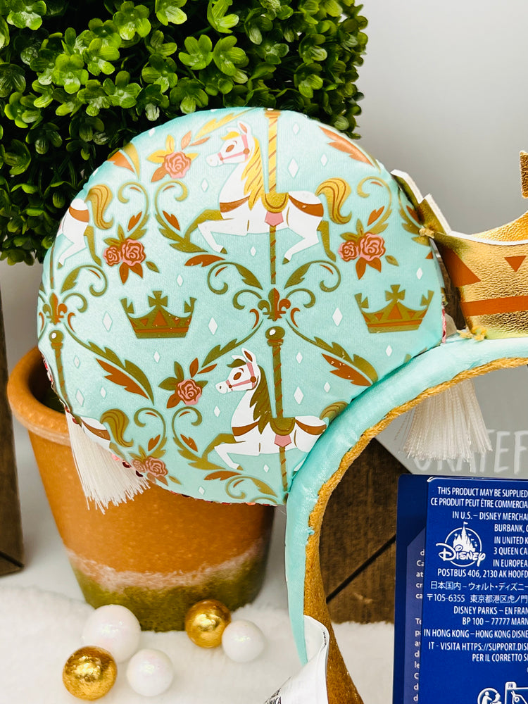 Dianey Parks MMA Prince Charming Regal Carrousel Mini Backpack + Ears