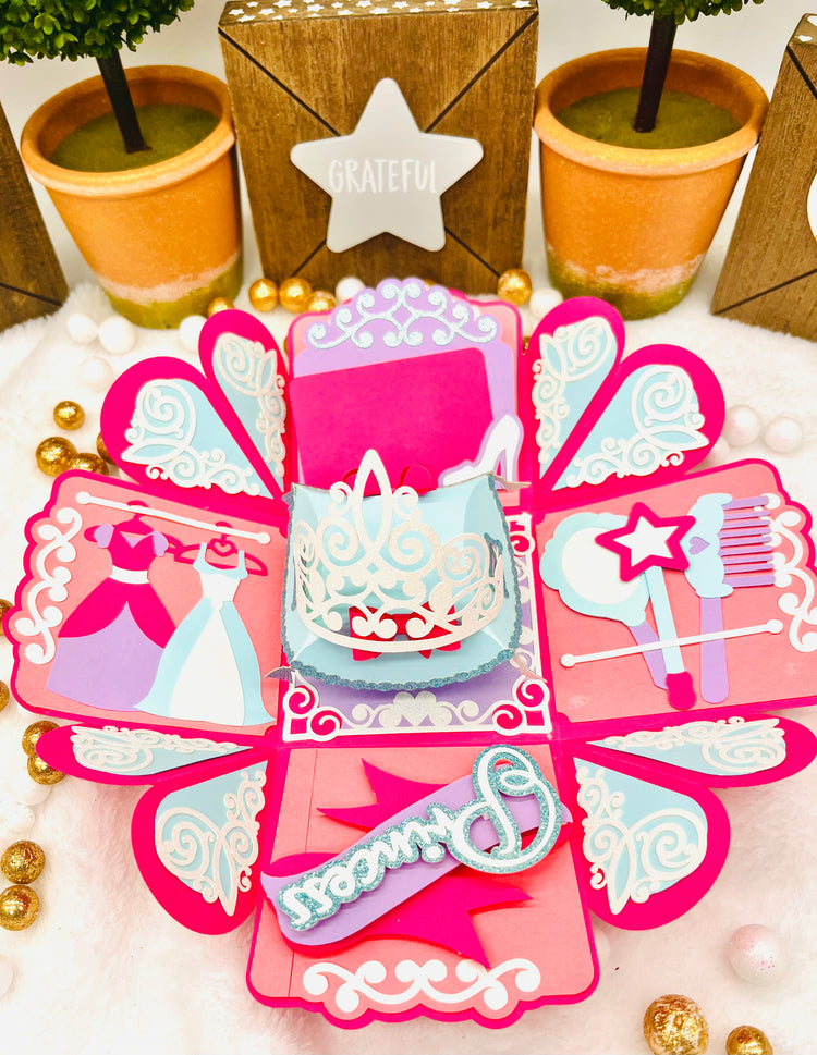 Birthday Castle Exploding Box