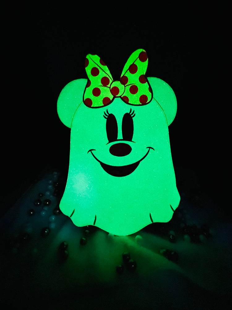 Loungefly Pastel Ghost Minnie Mouse Glow In The Dark Backpack
