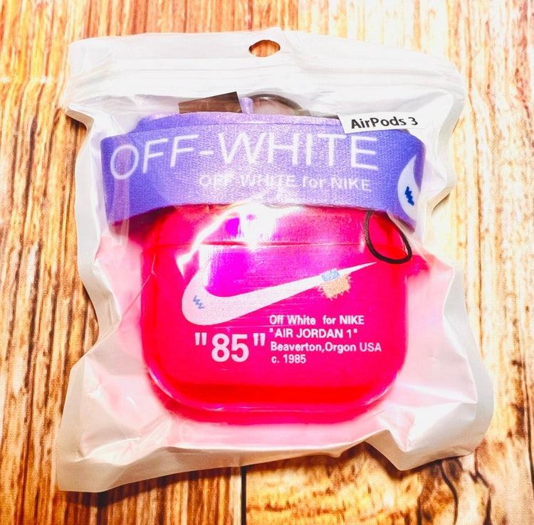 Nike OFF WHITE design Protective case for AirPods 3: Pink