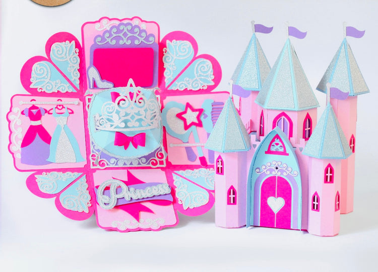 Birthday Castle Exploding Box