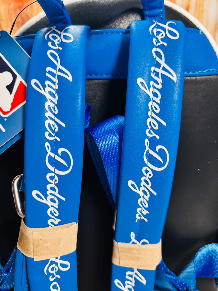 MLB LOS ANGELES DODGERS BASEBALL SEAM STITCH MINI BACKPACK