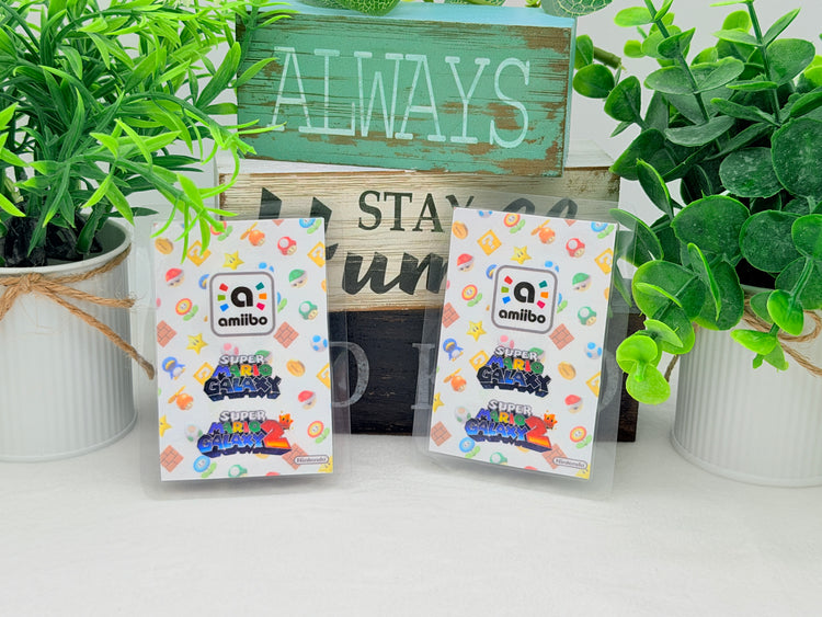Super Mario Galaxy Amiibo Cards -Laminated Version
