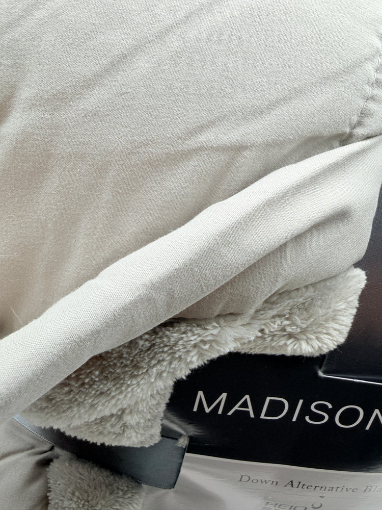 Madison Park Coleman Plush HeiQ Smart Temperature Down Alternative Blanket, King