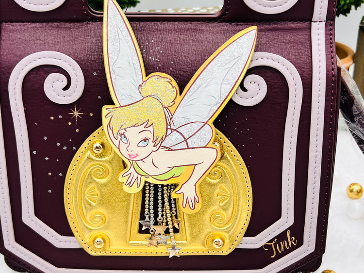 Disney Danielle Nicole Tinker Bell Keyhole Crossbody Purse