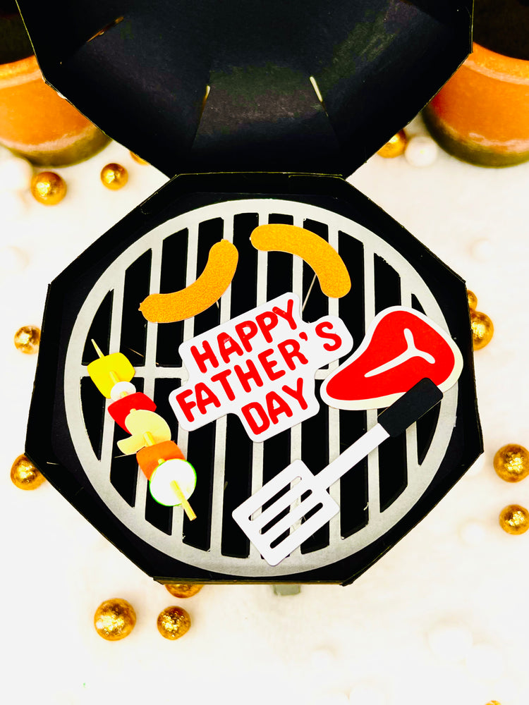 3D BBQ Grill Small Gift Holder