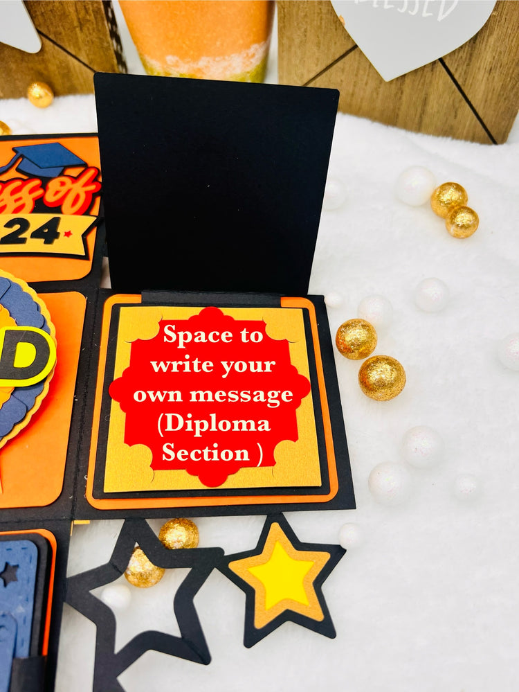 Graduation Exploding surprise Box gift card and money holder