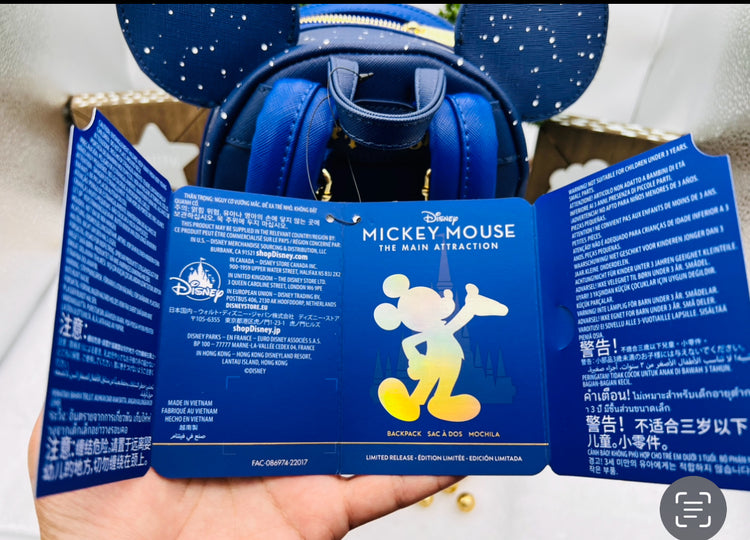Loungefly Mickey Mouse: The Main Attraction Mini Backpack, Series 6 of 12