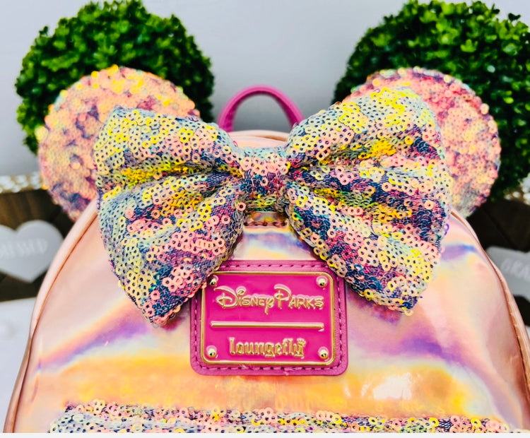 Loungefly Minnie Mouse EARidescent Mini Backpack