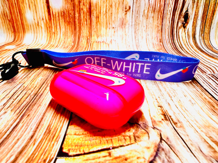 Nike OFF WHITE design Protective case for AirPods Pro (2019) - Magenta